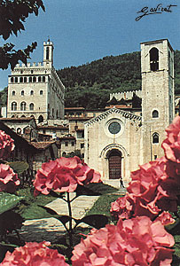Gubbio - Il Palazzo dei Consoli e la Chiesa di S. Giovanni 