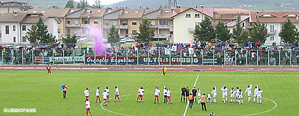 Ultrà Gubbio a Gualdo