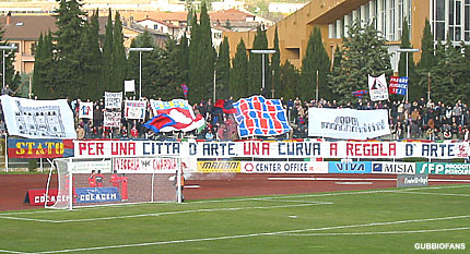Coreografia Ultrà Gubbio/1