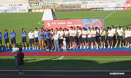Presentazione ufficiale del Gubbio 2004-05