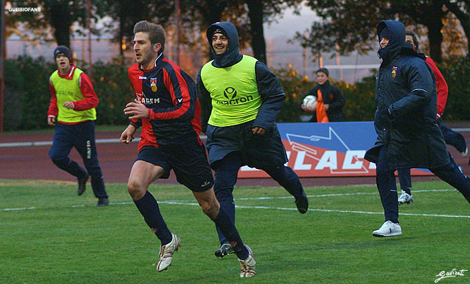 La gioia di Corallo dopo il gol risolutivo
