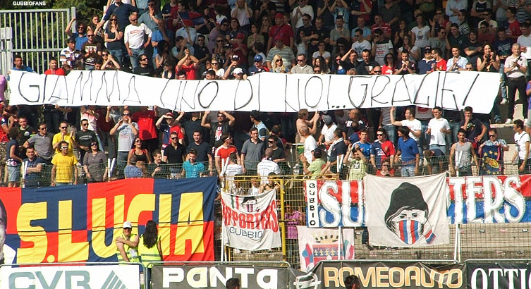 Striscione per Giammarioli