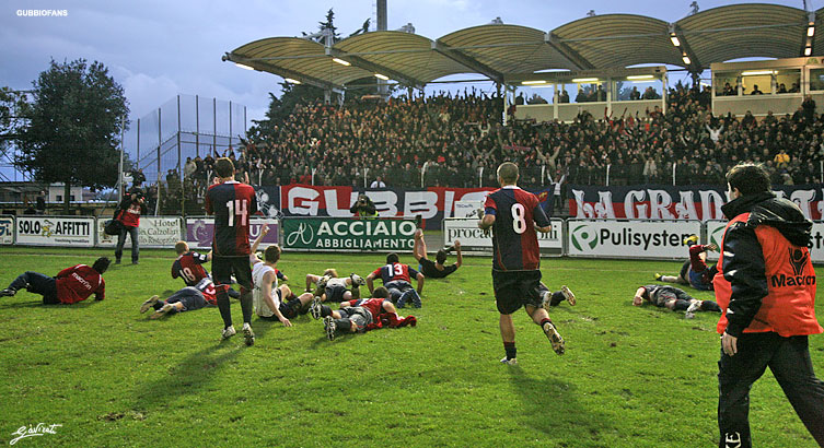 Festa calciatori e gradinata