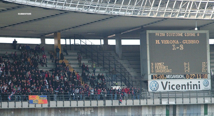 Tabellone: Verona 1, Gubbio 2