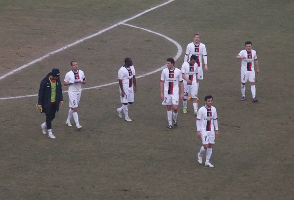 Calciatori amareggiati