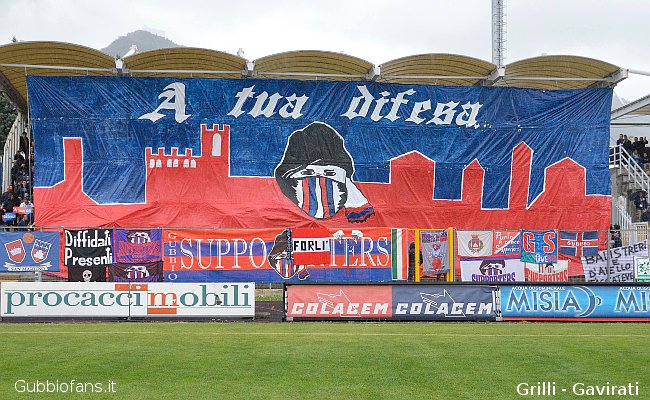 Tifosi Gubbio coreografia